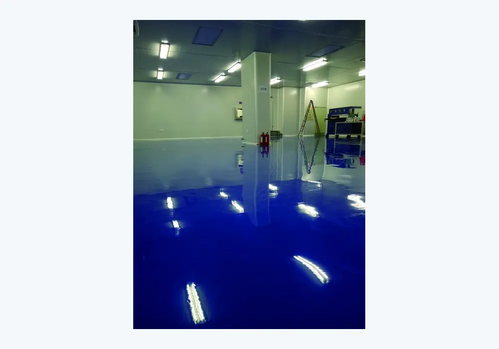 Epoxy mirror self-levelling